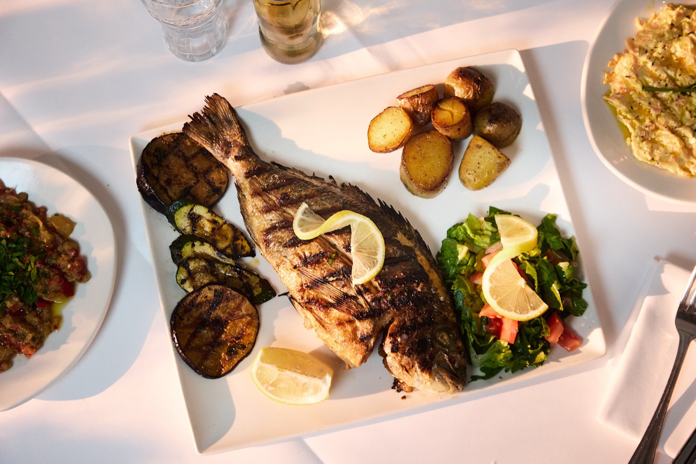 Fisch, Fleisch und Pasta